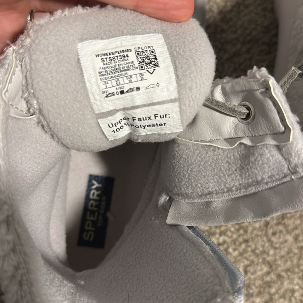 Sperry Women's Light Grey Duck Boots - Picture 3 of 6